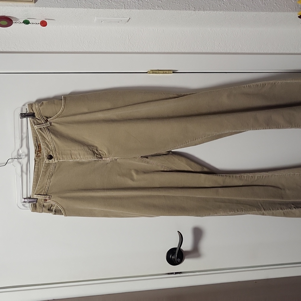 Women's khaki corduroy jeans
